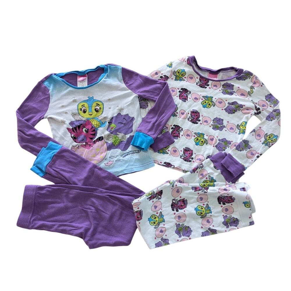 Hatchimals Girls Purple Pajama Set size 6